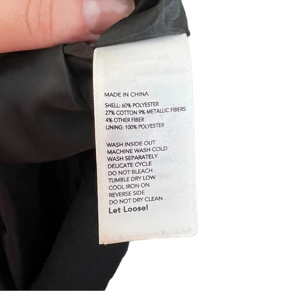 Saturday Kate Spade • Baroque Gold & Black Cap Sleeve Sweatshirt Top - Picture 6 of 7